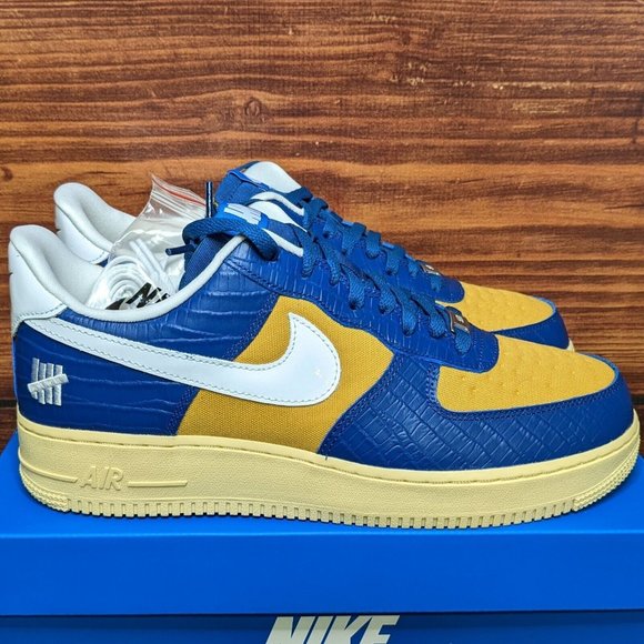 undefeated 5 on it blue yellow croc